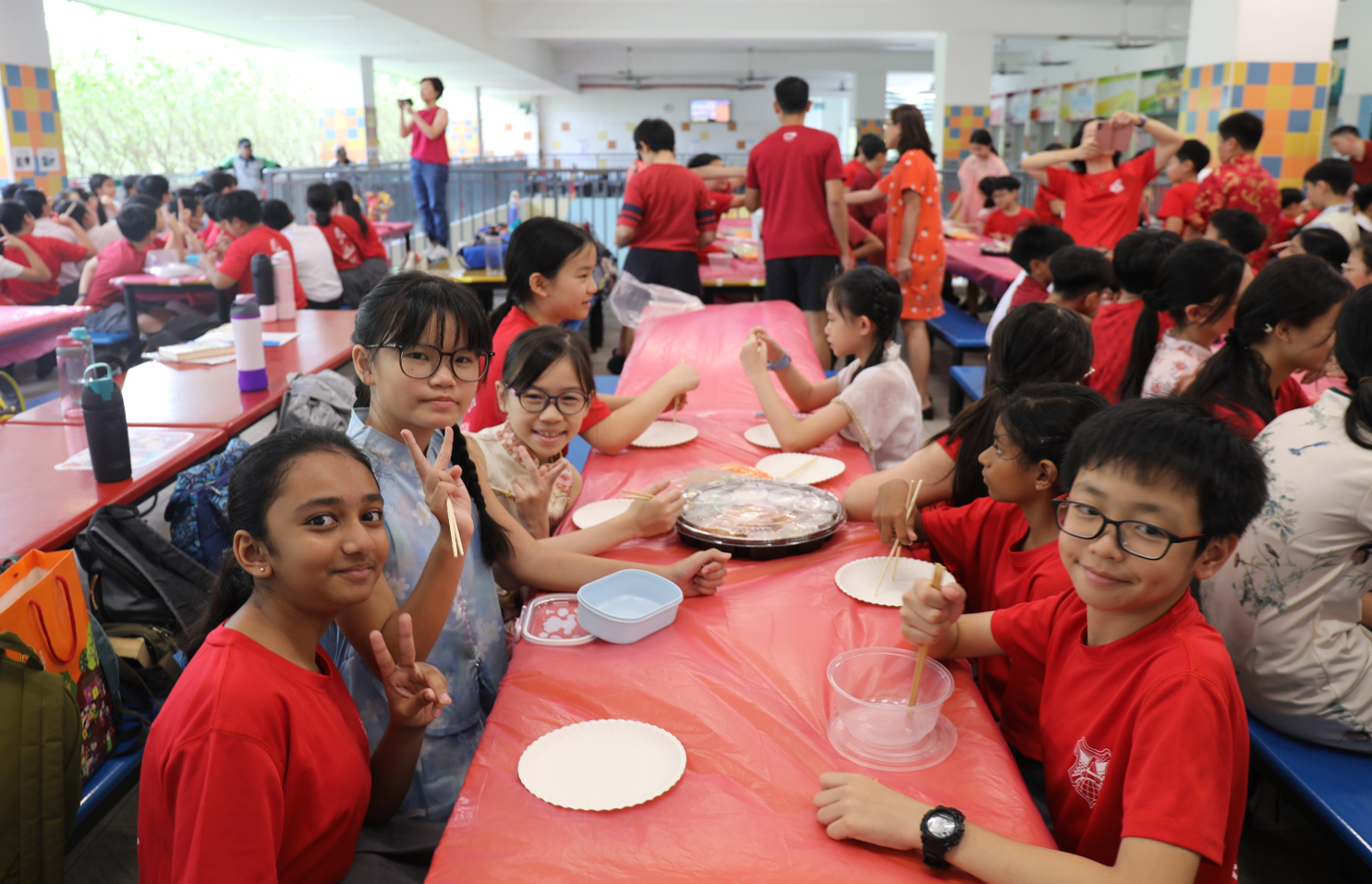 P6 Lo Hei @ Canteen