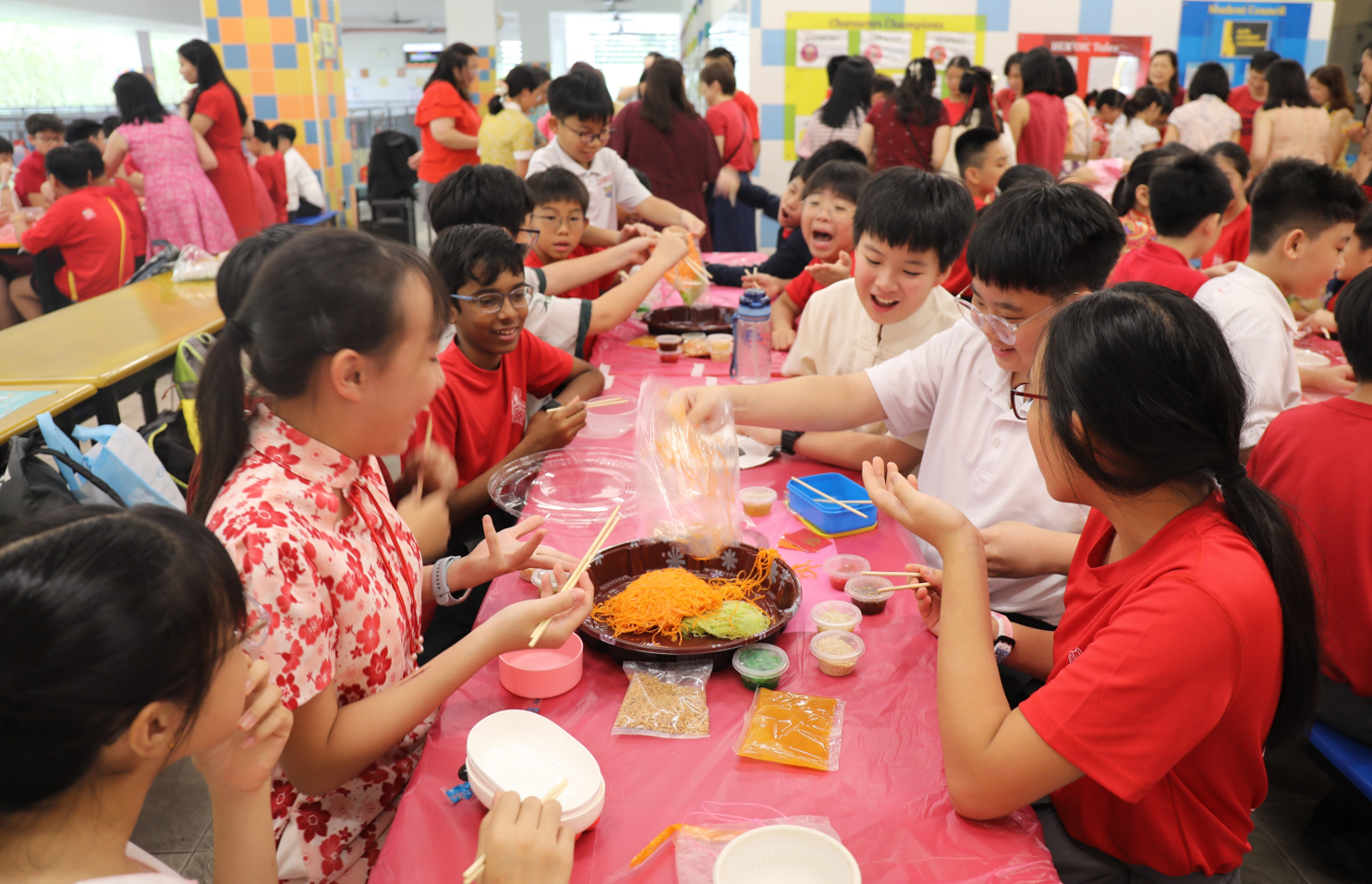 P6 Lo Hei @ Canteen