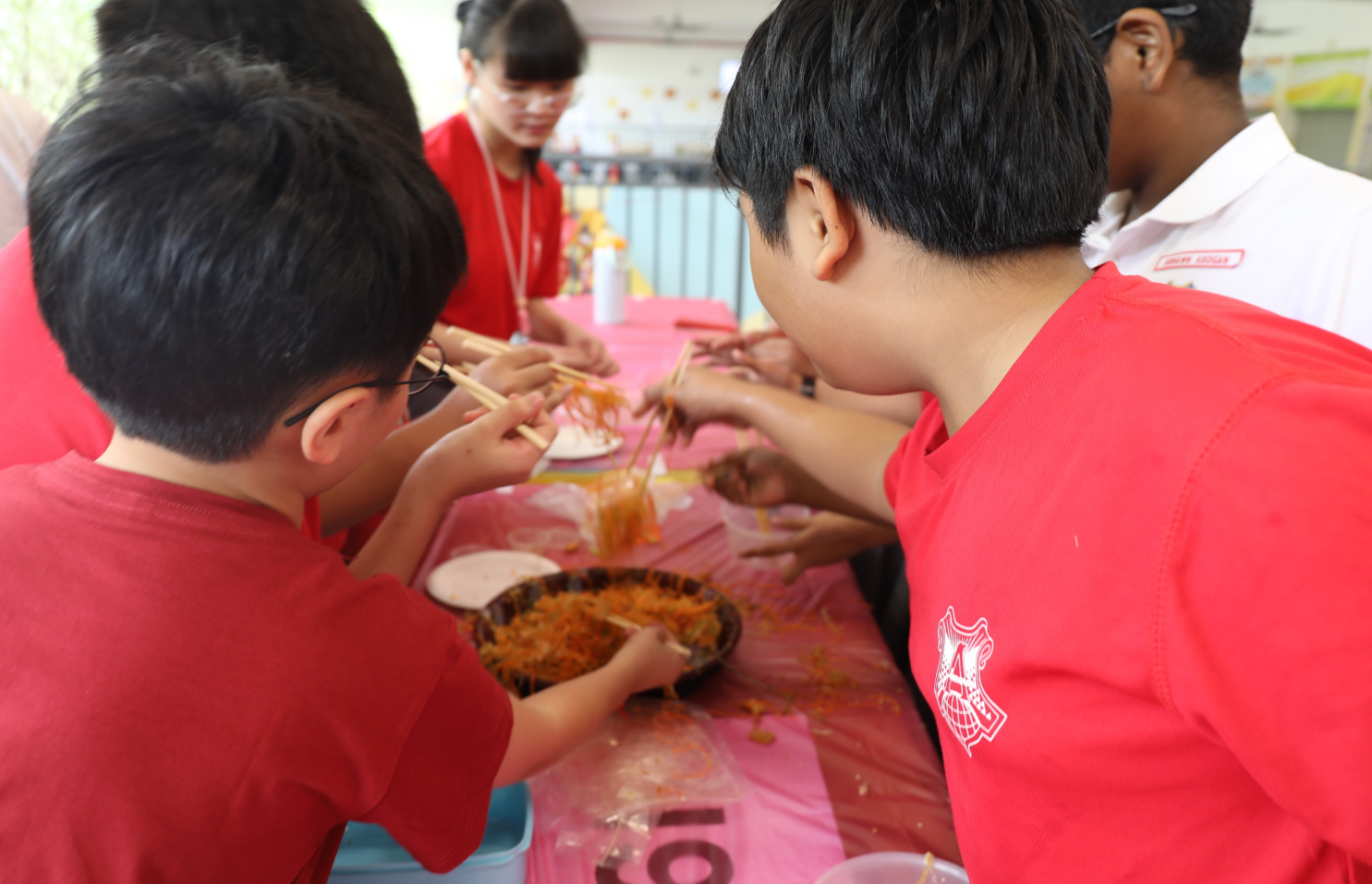P6 Lo Hei @ Canteen